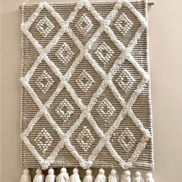 Boho Wall hanging textured tapestry - Picture 1 of 8